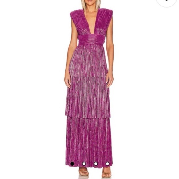 Sabina Musayev Deep Purple Maxi Dress - Picture 2 of 9